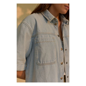 Marlot Paris - Colette Denim Gömlek - Kadın Koleksiyonu | Açık Mavi
