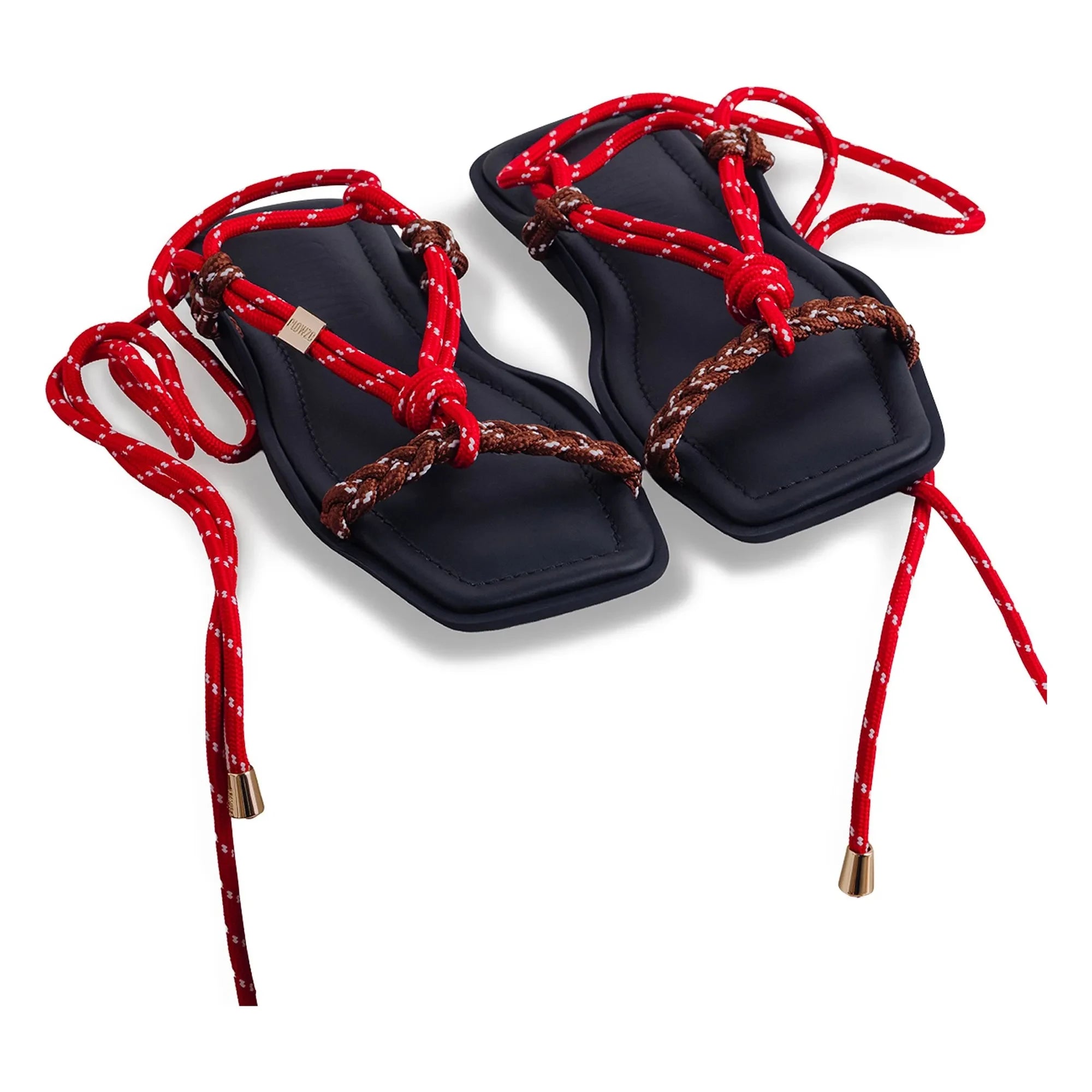 Flòwze - Flò Square zweibändige Sandalen | Rot