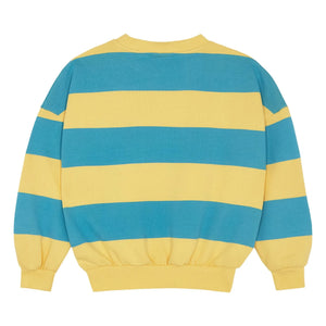 The Campamento - Oversize Gestreiftes Sweatshirt | Gelb
