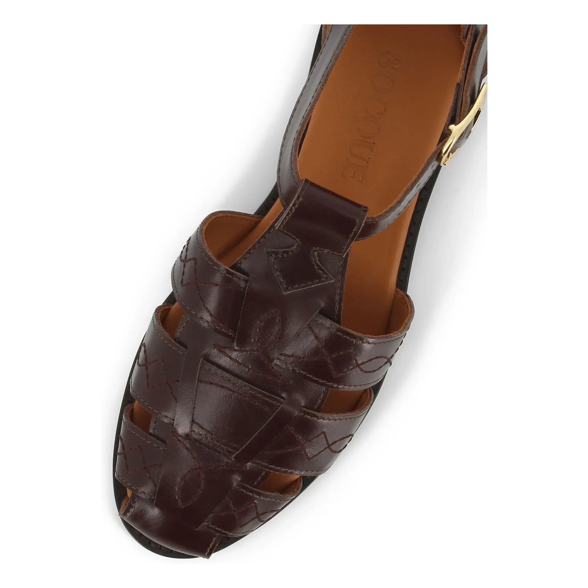 Socque Paris - Fishermans Ponza Leder | Schokolade