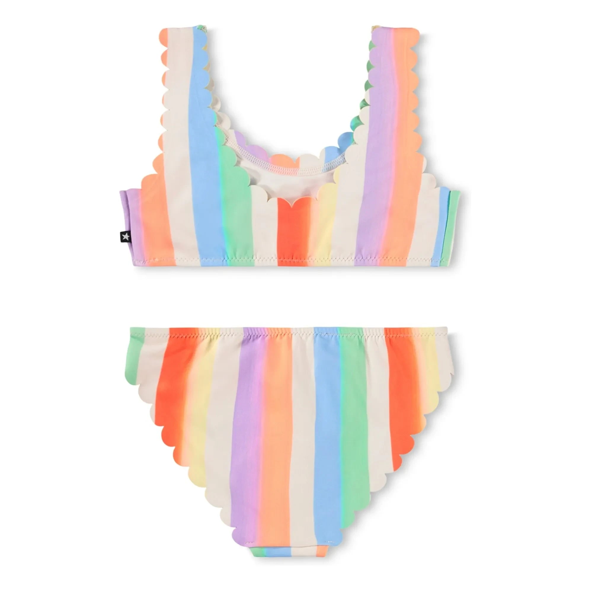Molo - Nolina Striped Recycled Fiber Swimsuit | Orange
