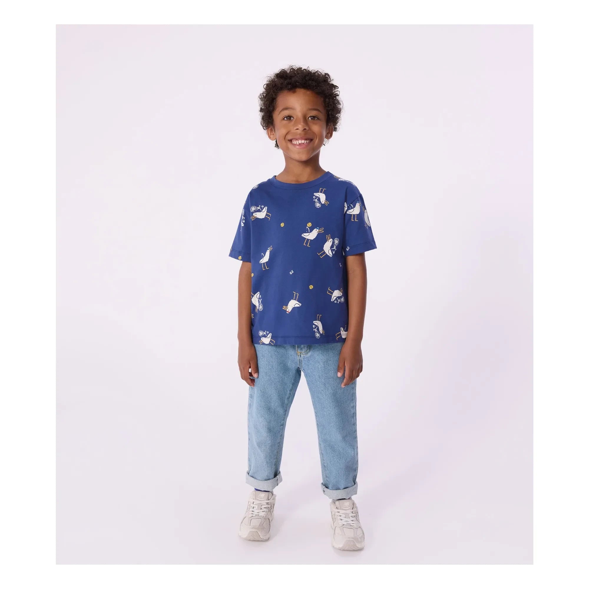Petit Bateau - Seagull Tişört | Koyu Mavi