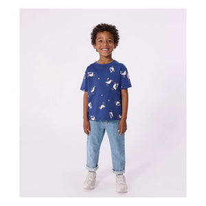 Petit Bateau - Seagull Tişört | Koyu Mavi