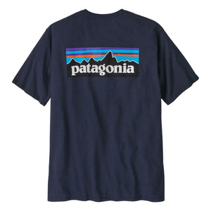 Patagonia - T-shirt P-6 Logo Sorumlu Geri Dönüştürülmüş lifler | Mavi