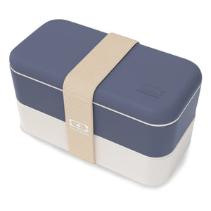Monbento - MB Original Double Leakproof Compartment Bento | Blue