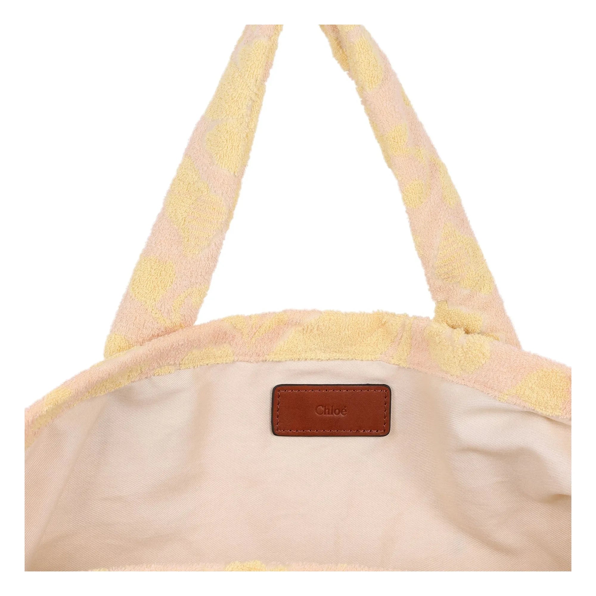 Chloé – Jacquard Schwammtasche | Pfirsich