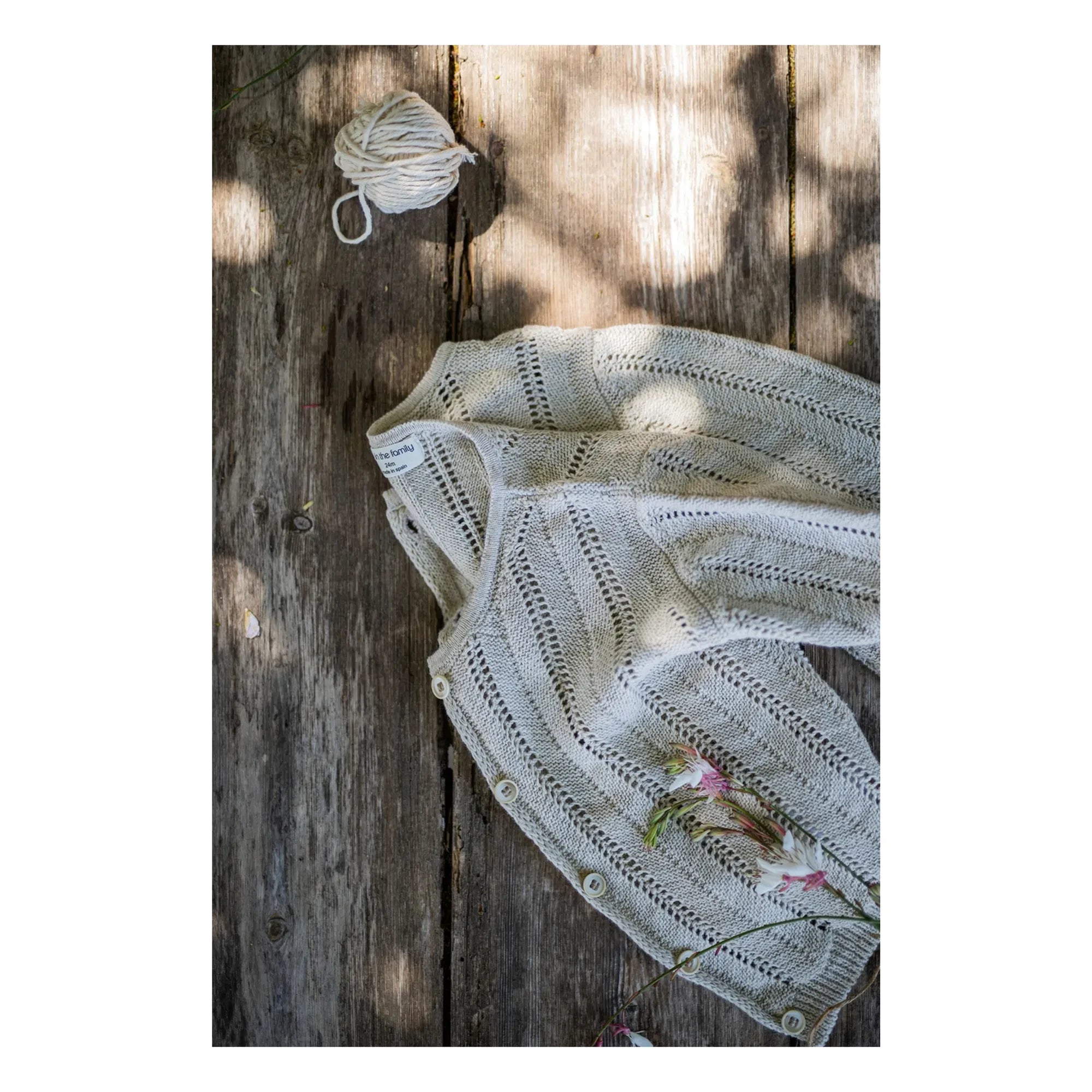 1+ in the family - Strickjacke Xelida Leinen | Beige