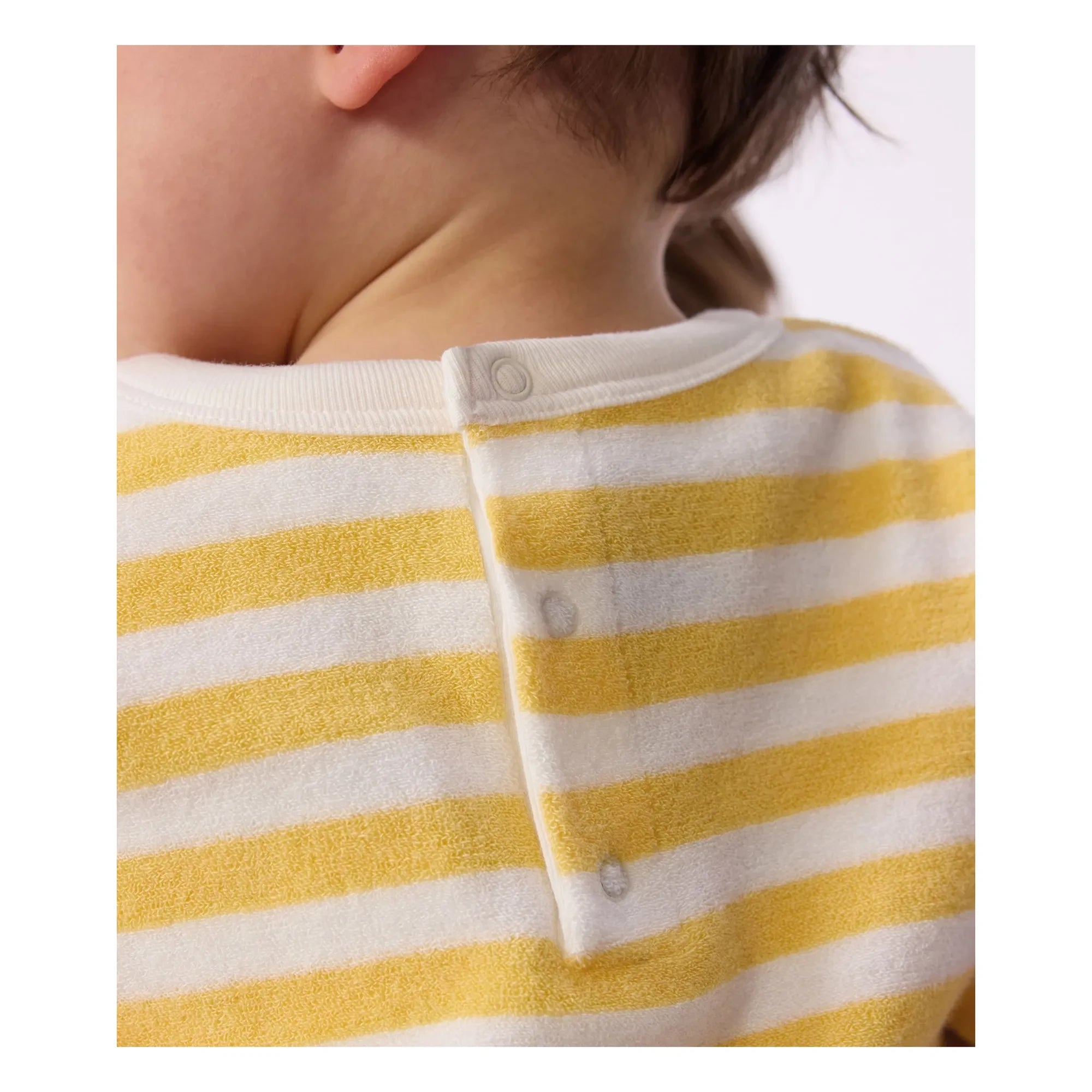 Petit Bateau - Terry Striped Sweatshirt | Yellow