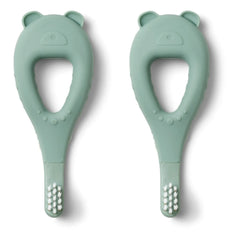 Liewood – Janelle Silikon-Babyzahnbürsten – 2er-Set | Peppermint