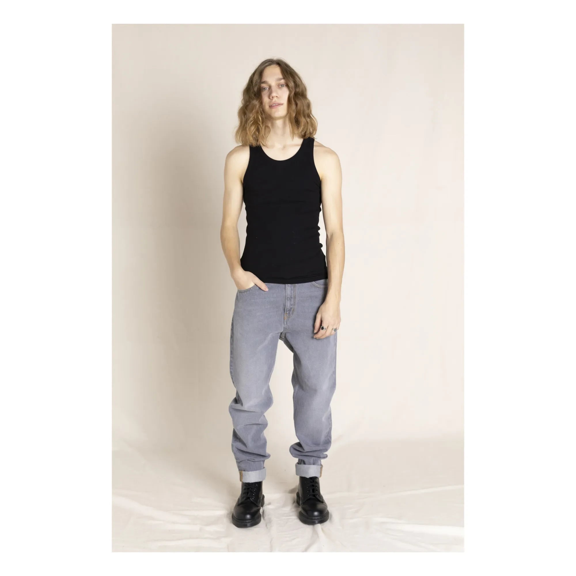 Finger in the nose - Ollibis Bol Jean | Denim gri