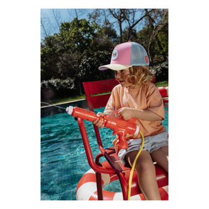 Hello Hossy - Stereo Dog Curved Visor Trucker Cap Bio-Baumwolle | Rosa