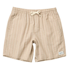 Rhythm – Gestreifte Jam Shorts | Dunkelbeige
