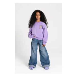 Finger in the nose - Alma organik pamuklu sweatshirt | Lila