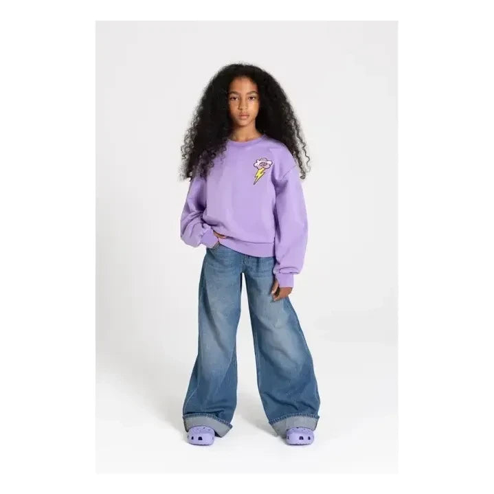 Finger in the nose - Alma organik pamuklu sweatshirt | Lila