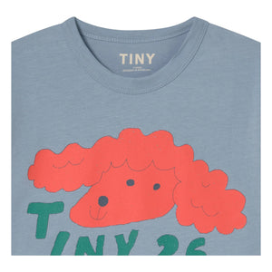 Tinycottons - Tiny 26 Organik pamuklu T-shirt | Gri mavi