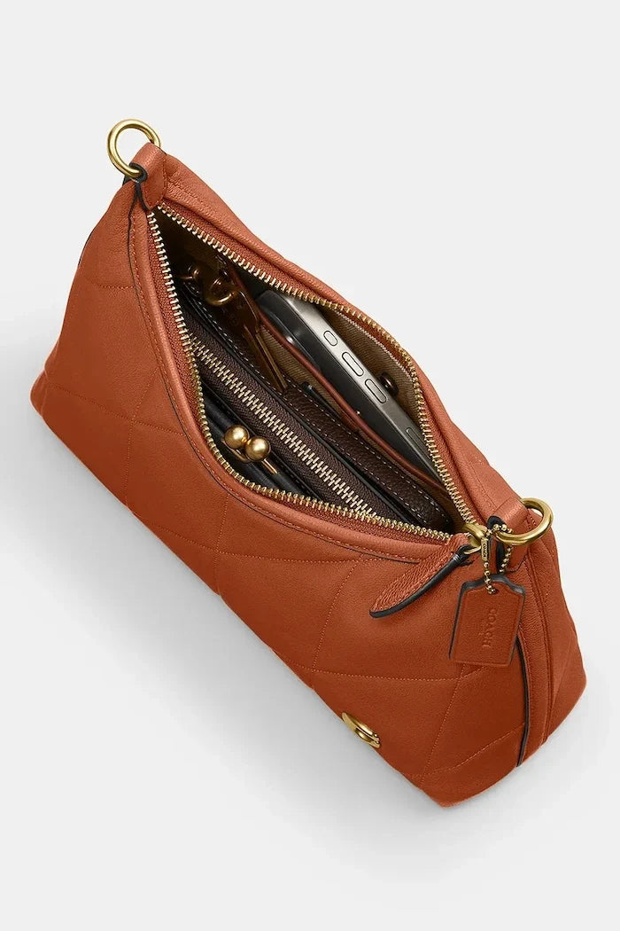 Coach Kadın Deri Crossbody Çanta Soft Quilted Juliet Shoulder Bag 25