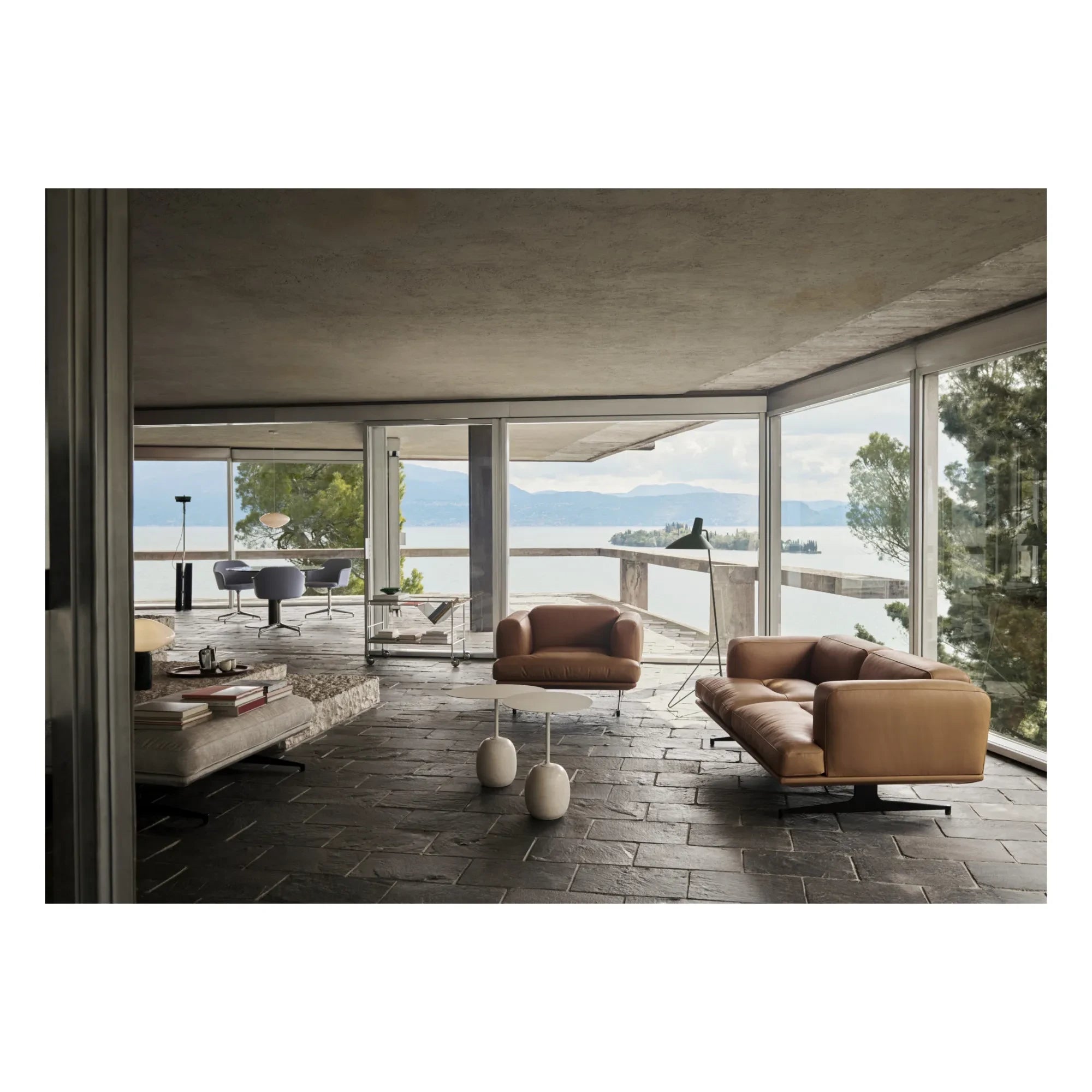 & Tradition - Inland AV22 Sofa, feines Leder | Cognac