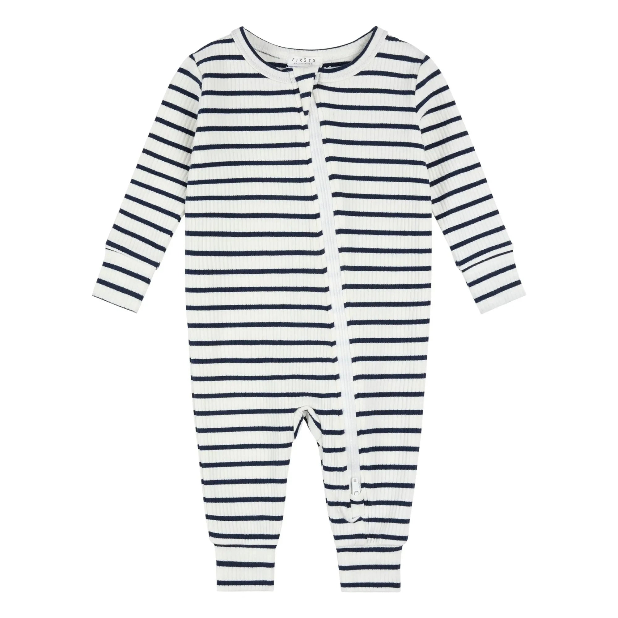 Petit Lem - Fitilli organik pamuk ve modal ayaklı pijama altı | Lacivert