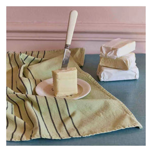 La cerise sur le gâteau - Piero Organic Cotton Striped Kitchen Towel | Pale Yellow