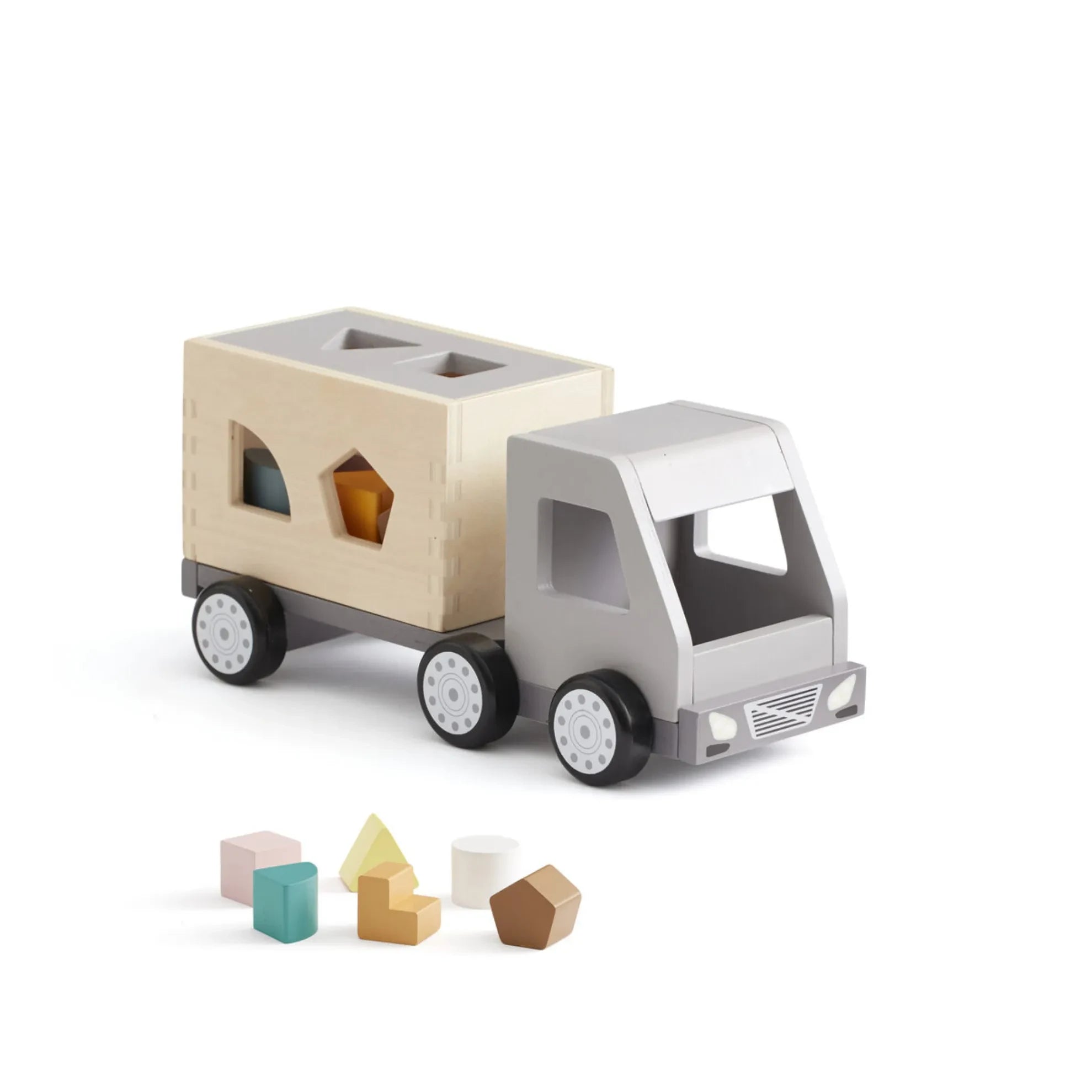 Kid's Concept - Ahşap Şekilli Çöp Kamyonu