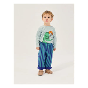 Bobo Choses - Monstre Baby T-Shirt aus Bio-Baumwolle | Hellblau