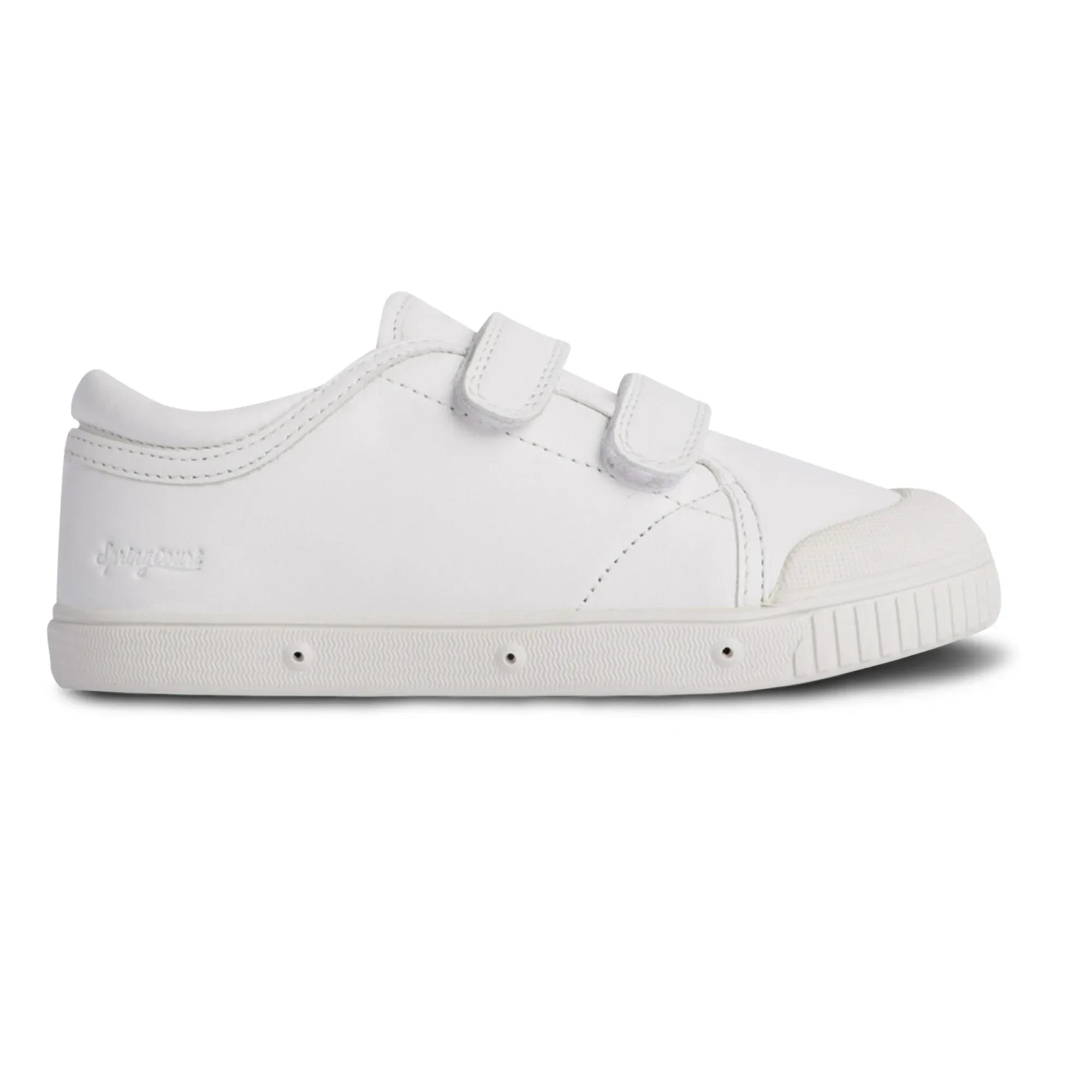 Spring Court - G2 Nappa Düşük Bilek Cırt Cırtlı Sneaker | Beyaz