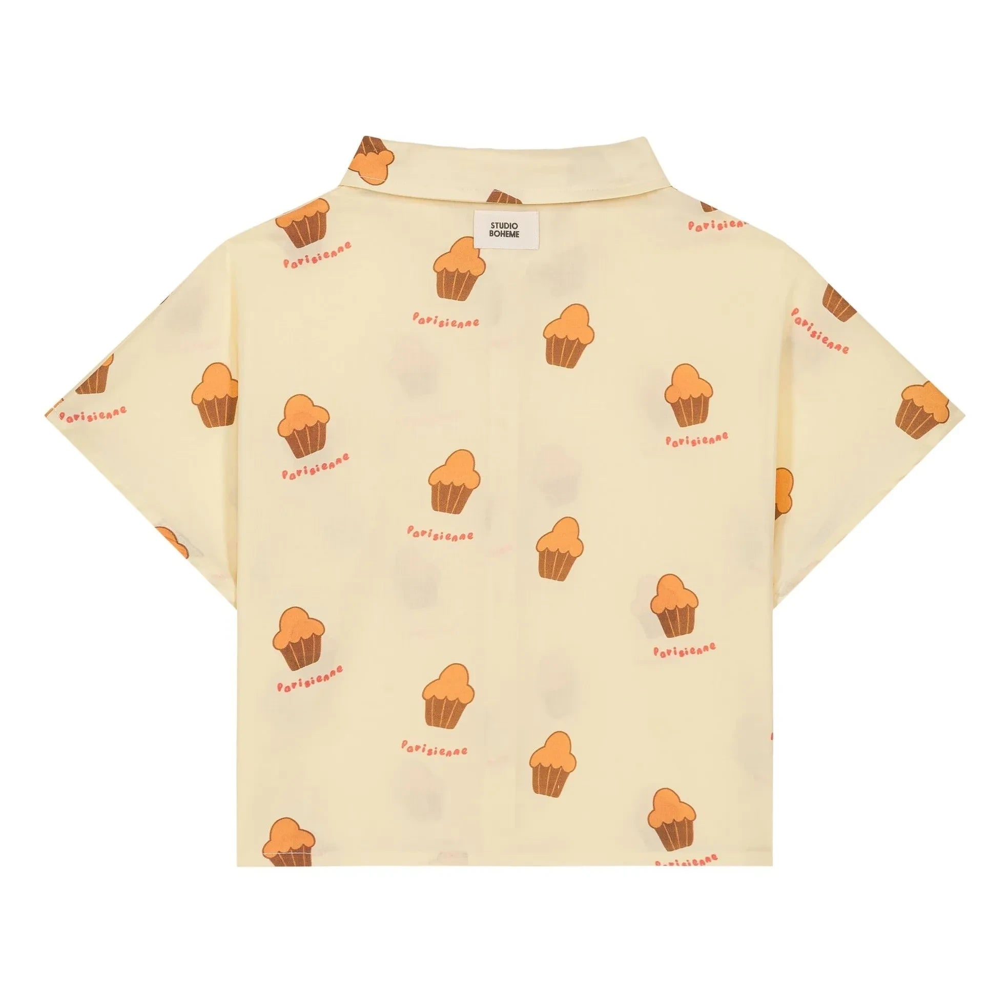 Studio Bohème - Voile Brioches organic cotton shirt | Light yellow