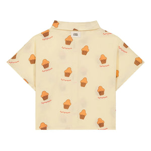 Studio Bohème - Voile Brioches organic cotton shirt | Light yellow