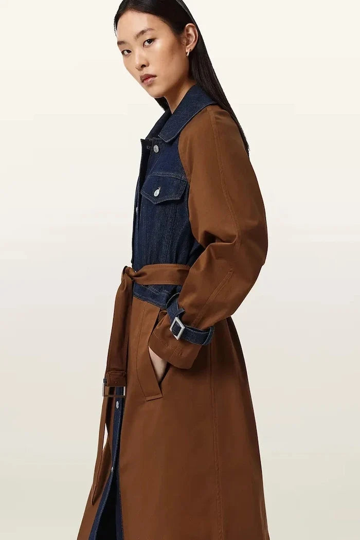 AllSaints pamuklu kadın trençkot DAYLY TRENCH