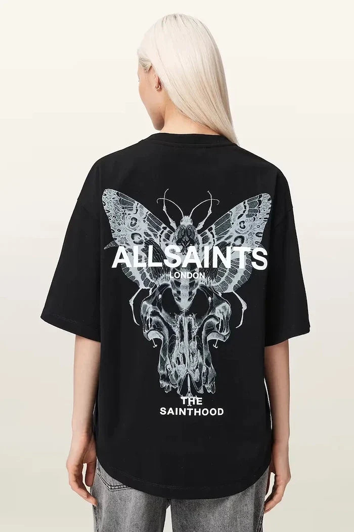 AllSaints women's cotton oversized t-shirt HALIS