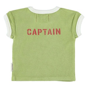 Piupiuchick - Captain Eponge Organik Pamuk Tişört | Yeşil