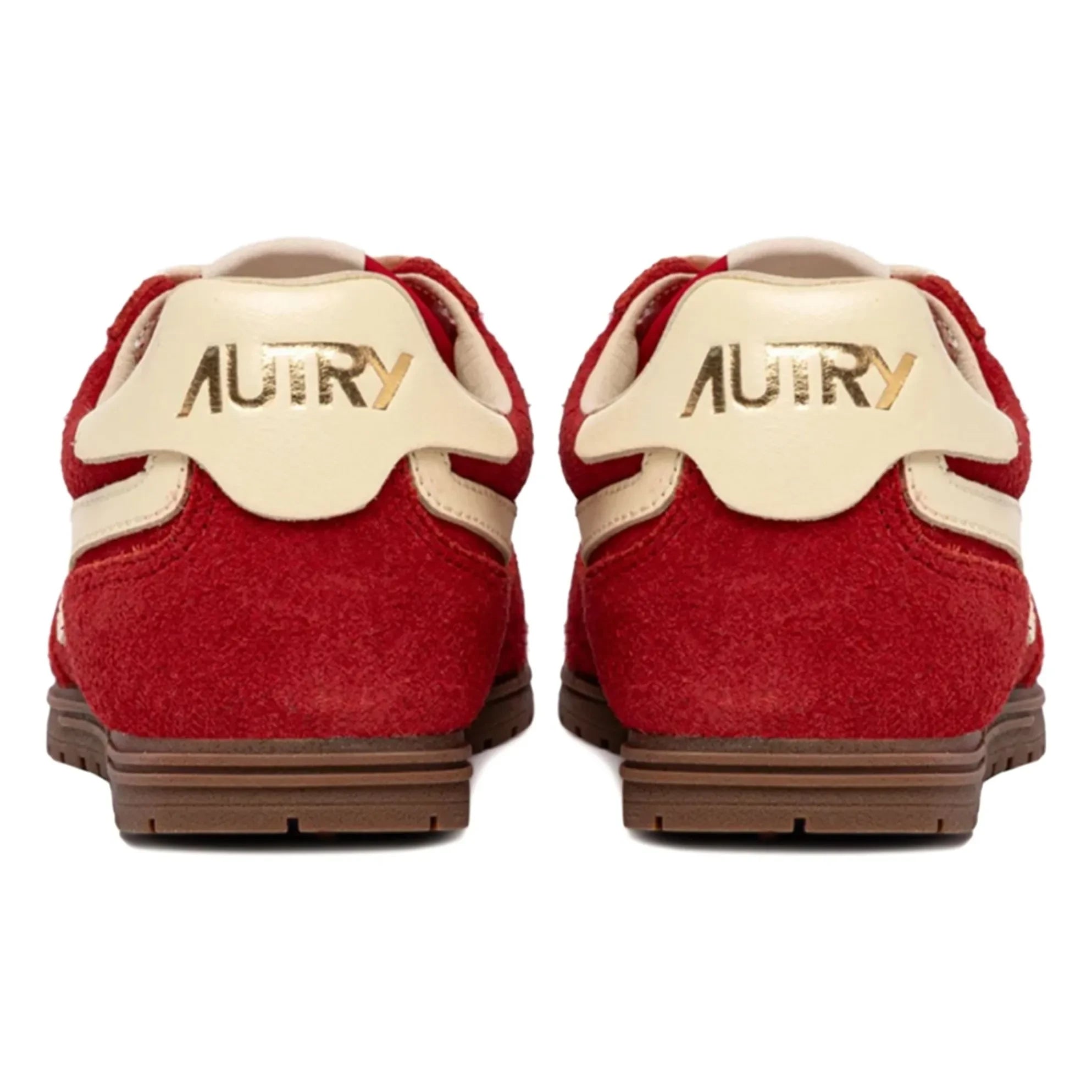 Autry - Windspin Low Zweifarbiger Wildleder- und Leder-Sneaker | Rot
