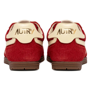 Autry - Windspin Low Zweifarbiger Wildleder- und Leder-Sneaker | Rot