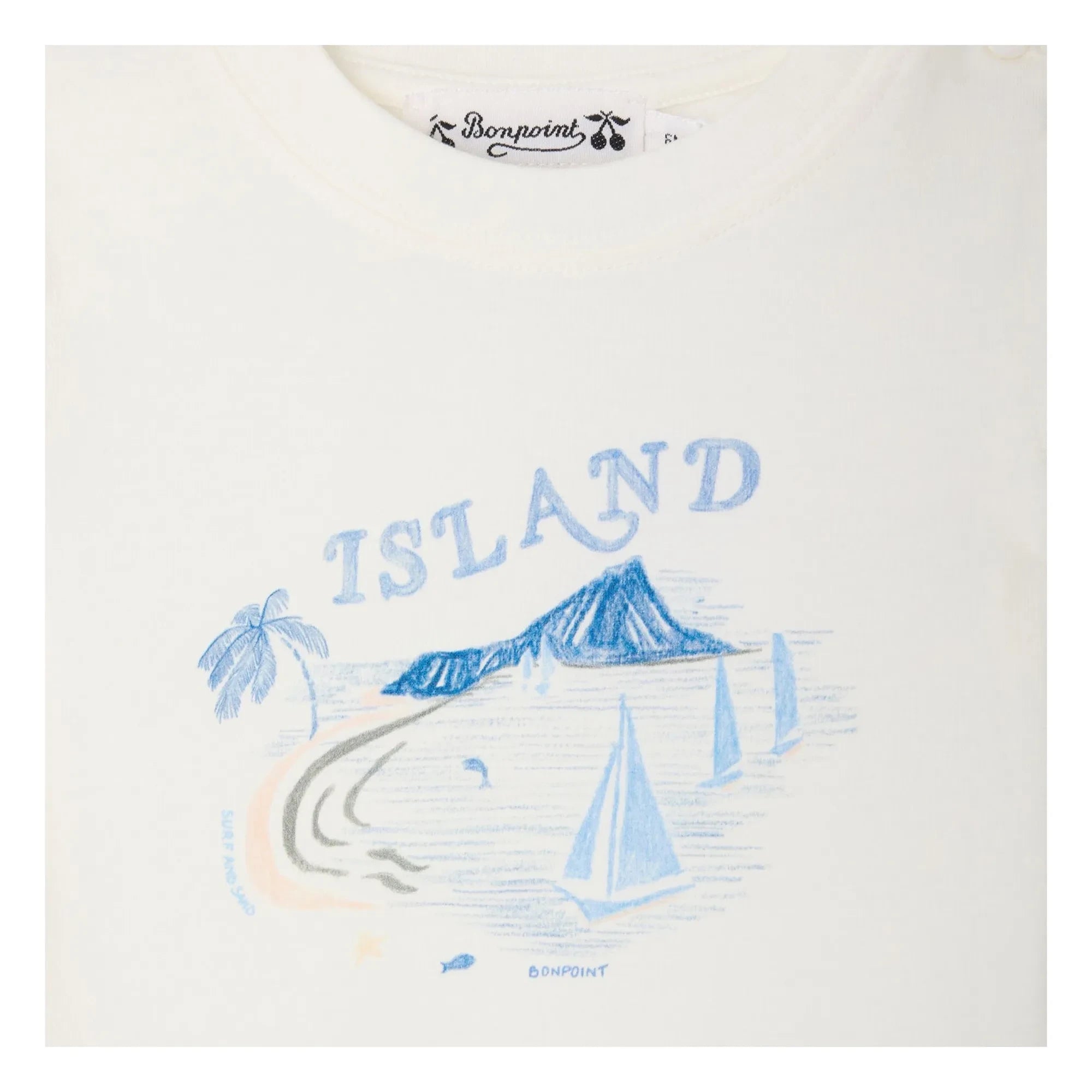 Bonpoint - Tom T-Shirt Bio-Baumwolle | Creme