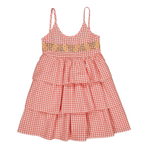 Hello Simone - Zora Vichy Kleid | Rot