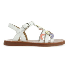 Pom d'Api - Plagette Multi Daisy sandaletler | Beyaz