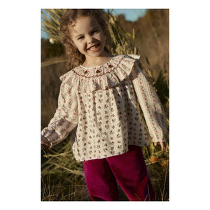 Louise Misha - Ilaria Bluse aus Bio-Baumwolle | Creme