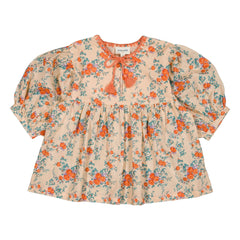Louis Louise - Blouse Poonam Fleurie | Bej pembe