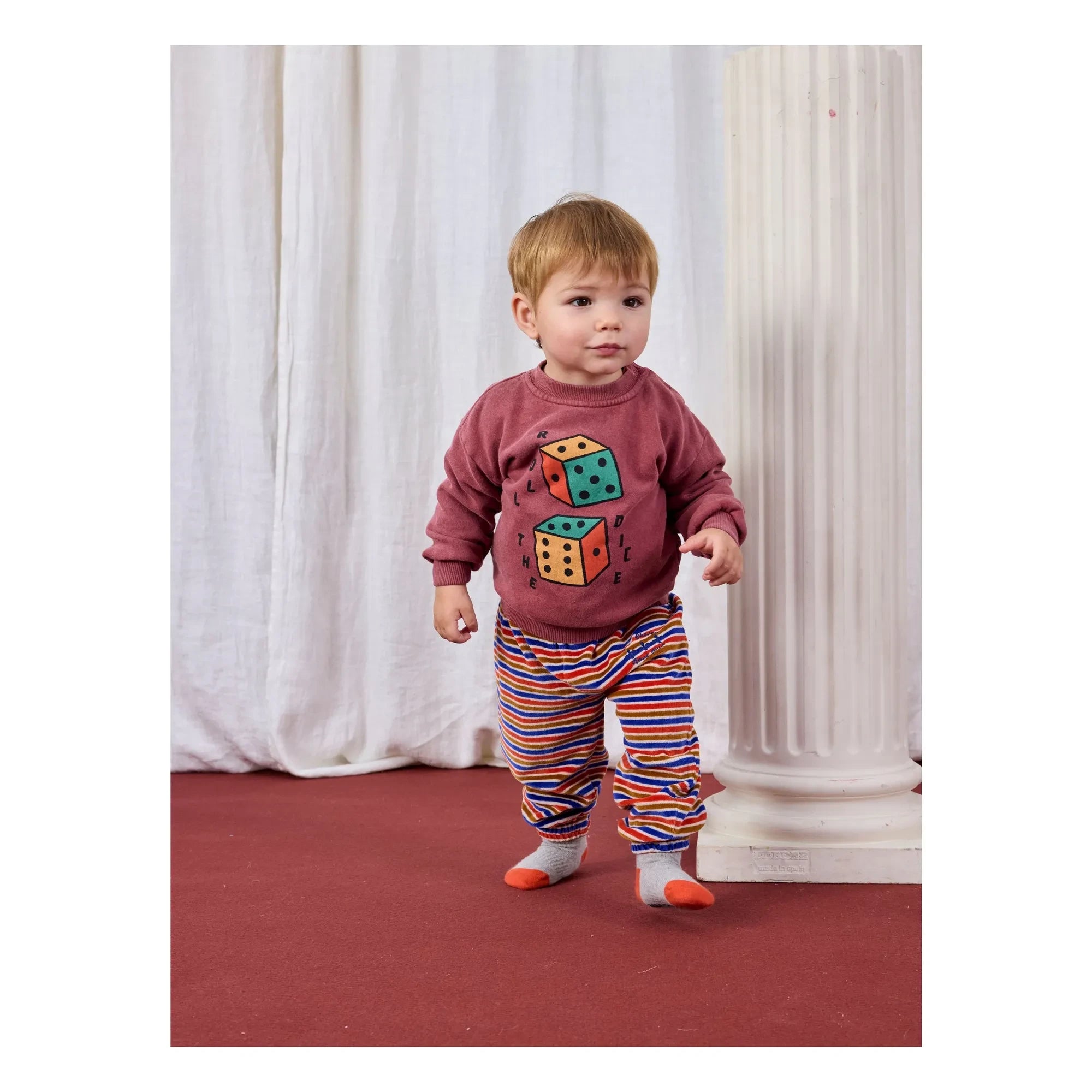 Bobo Choses - Roll The Dice Sweat Organik pamuk | Kahverengi