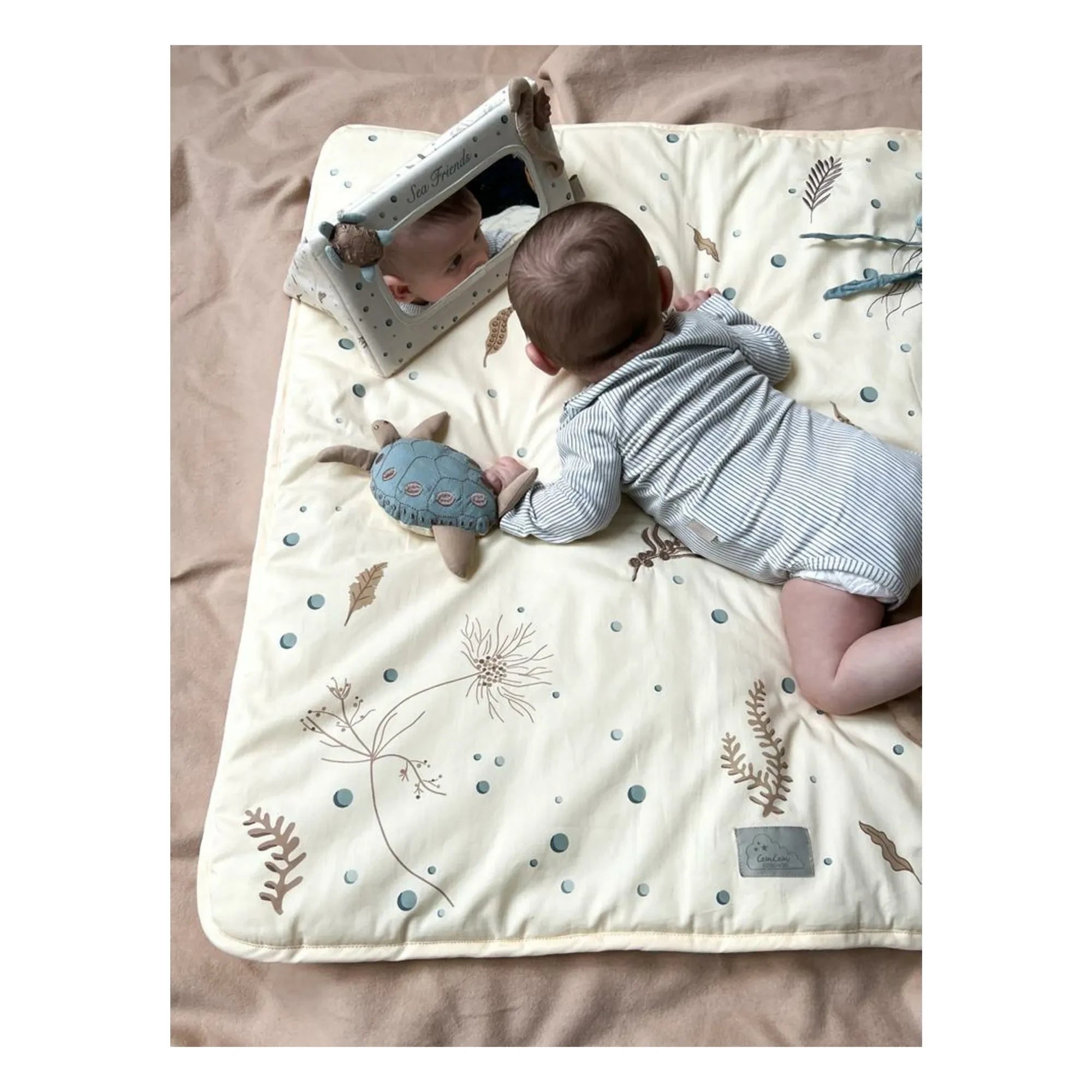 Glass Glass - Sea Garden play mat | Blue