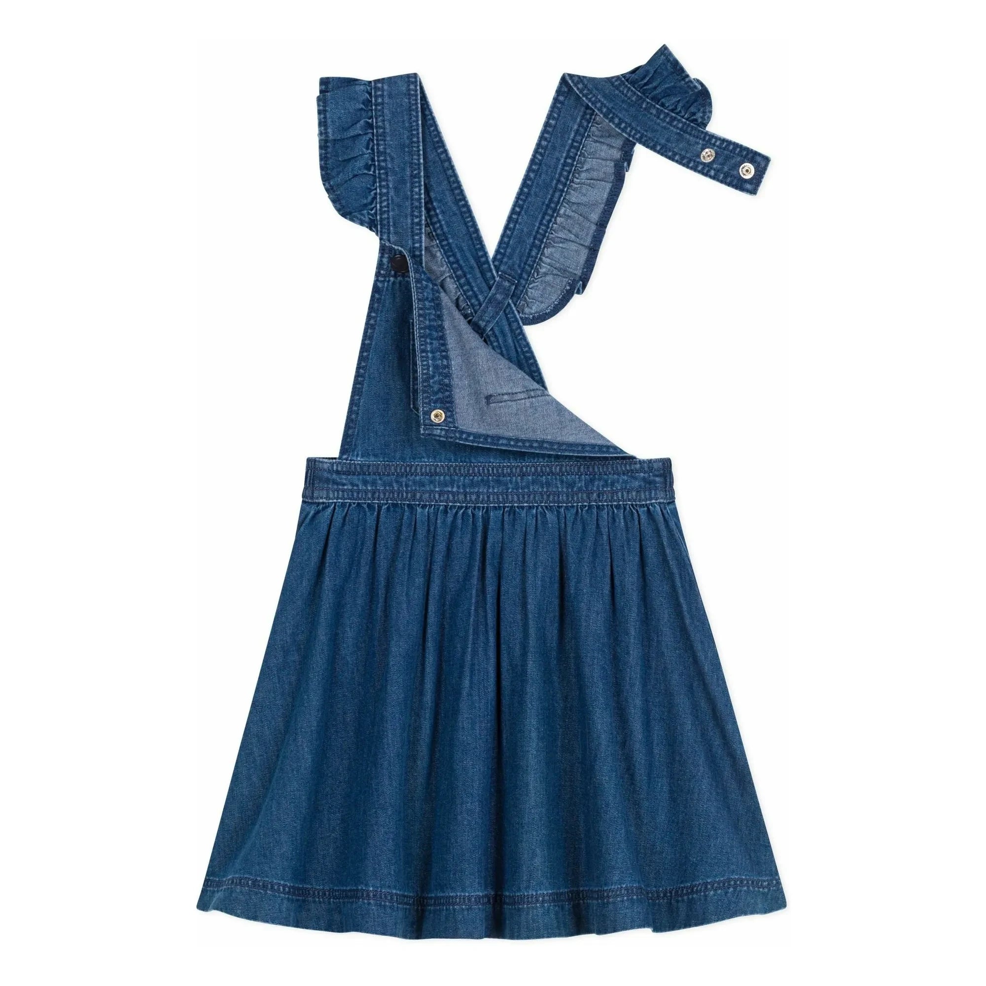 Petit Bateau - Organic Cotton Denim Overalls | Denim Blue