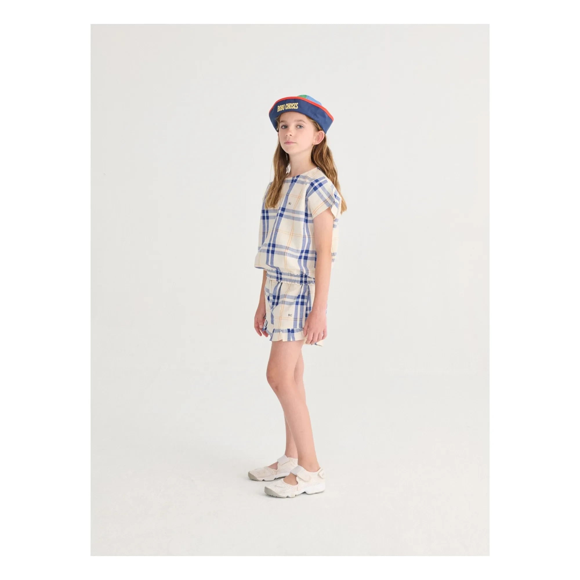 Bobo Choses - Color Block Recycled Fiber Sailor Beret | Navy Blue