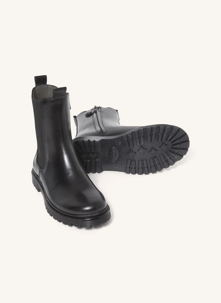 Angulus - Chelsea-Stiefel mit dicker Sohle | Schwarz