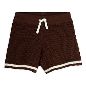 Mini Rodini - Häkelshorts aus Bio-Baumwolle | Braun