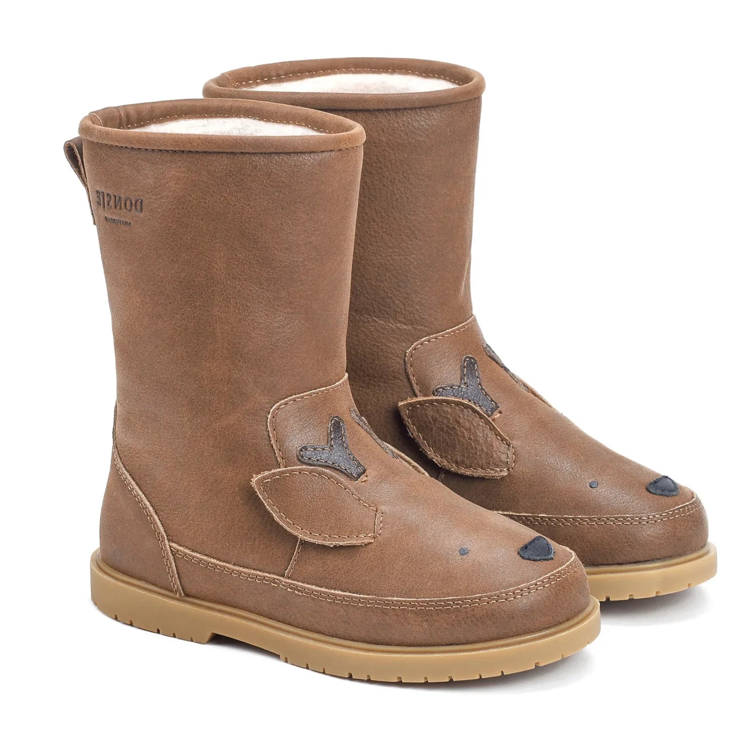 Donsje - Wadudu Stiefel mit Fleecefutter Hirsch | Erdbraun