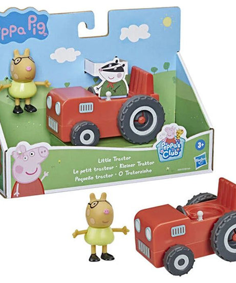 Peppa Pig - Tekli Figür ve Araç Minik Traktör Oyuncak Seti-Dinossi