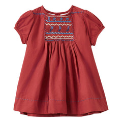 Caramel - Dress and Bloomer Smocké Moringa set | Bordo