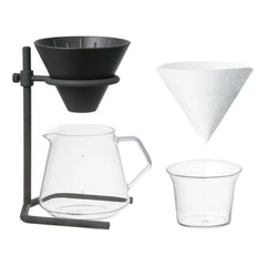 Kinto - Slow Coffee Becher-Set - 4 Tassen | Schwarz