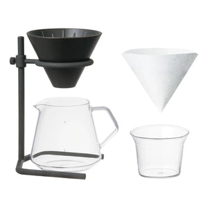 Kinto - Slow Coffee Becher-Set - 4 Tassen | Schwarz