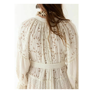 Maison Hotel - Canterbury Patch Kleid Lilibet | Weiß
